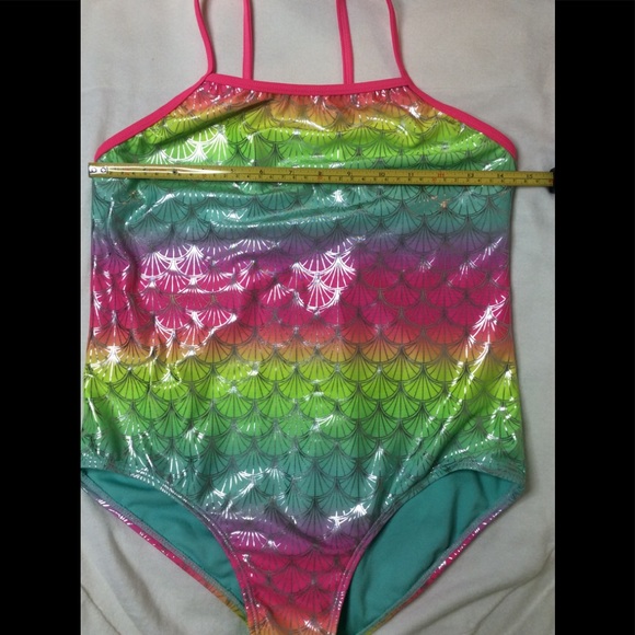 Wonder Nation mermaid 14-16 XL plus swimsuit - Picture 5 of 9